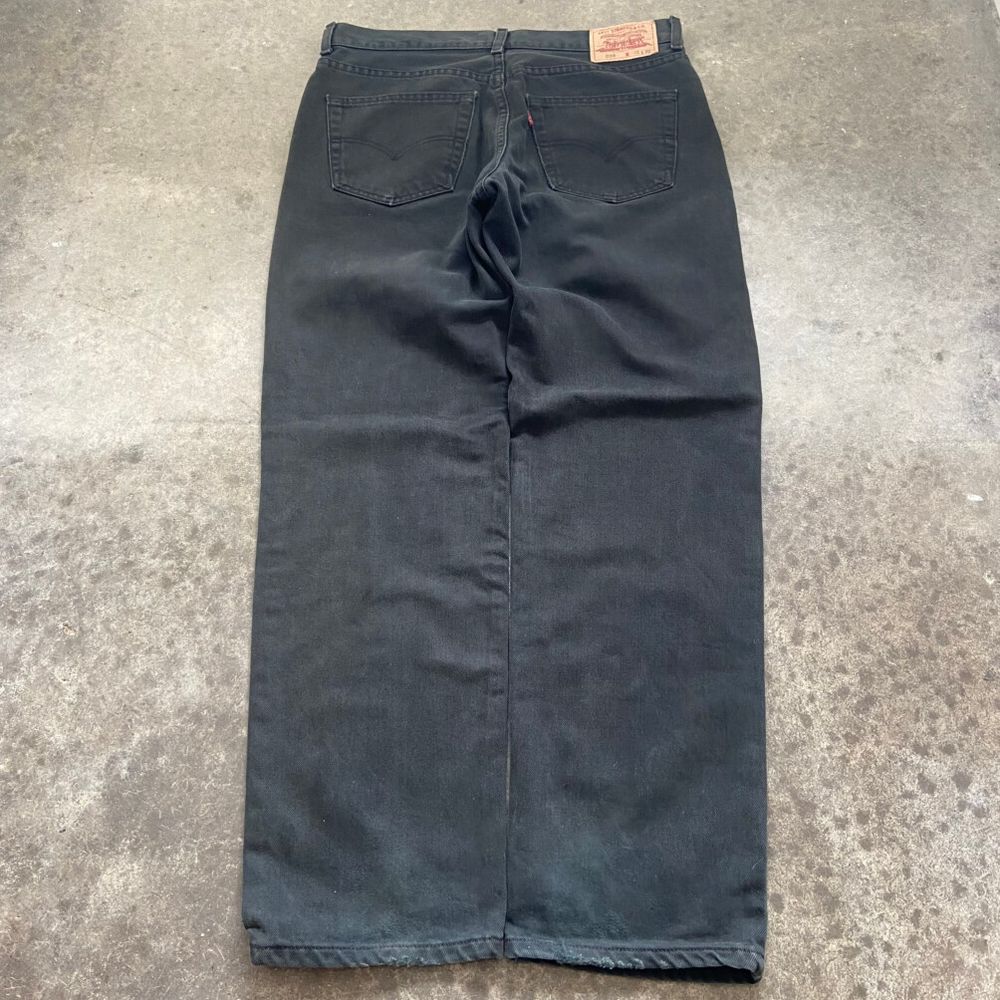 Y2K Levi’s 504 Regular Straight Red Tab Denim Jeans W35 L32