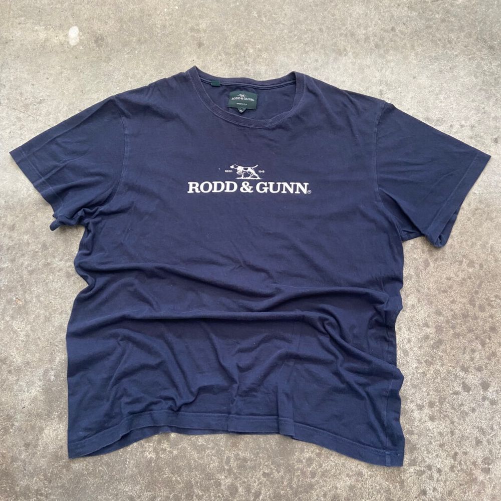 Rodd & Gunn Navy Graphic Tee Size XL
