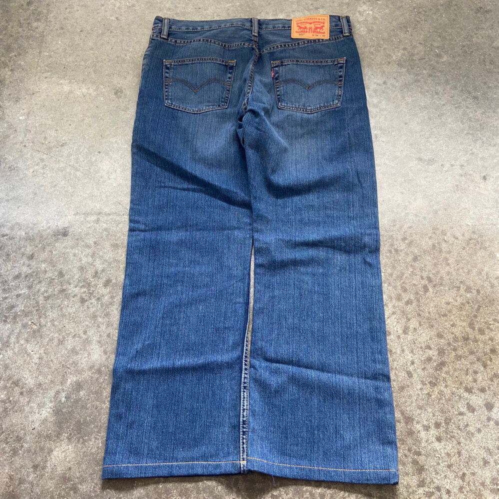 Y2K Levi’s 503 Relaxed Straight Leg Cropped Red Tab Denim Jeans W34