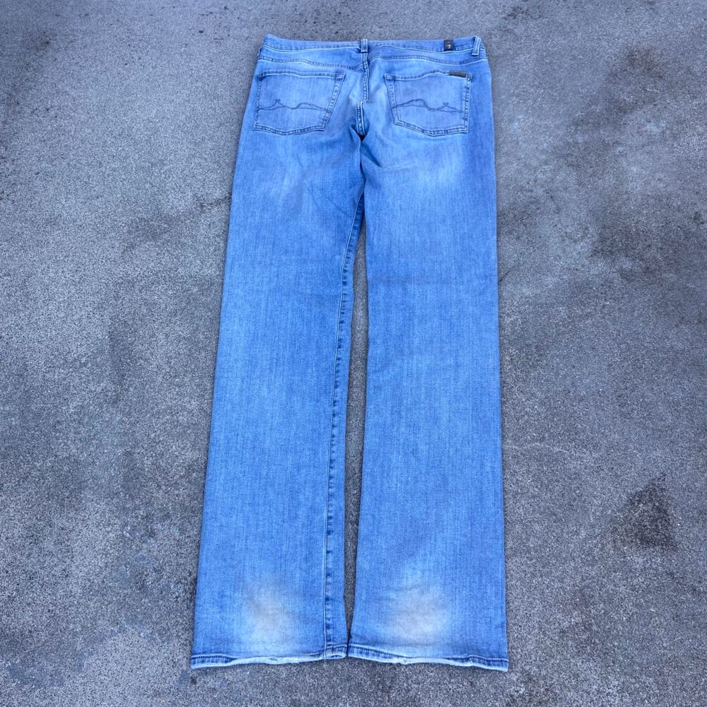 7 For All Mankind Luxe Performance Distressed Denim Jeans