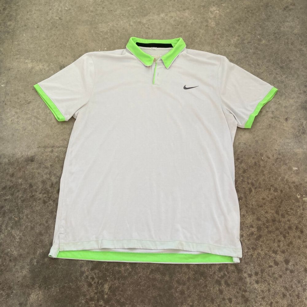 Nike Gold DriFit Polo Shirt Size L