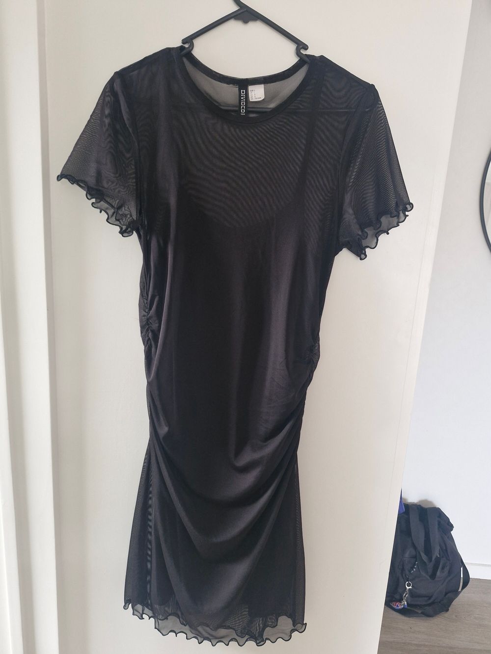 Divided Black Mini Dress