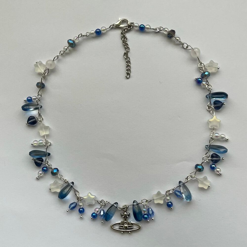 Blue Beaded Necklace