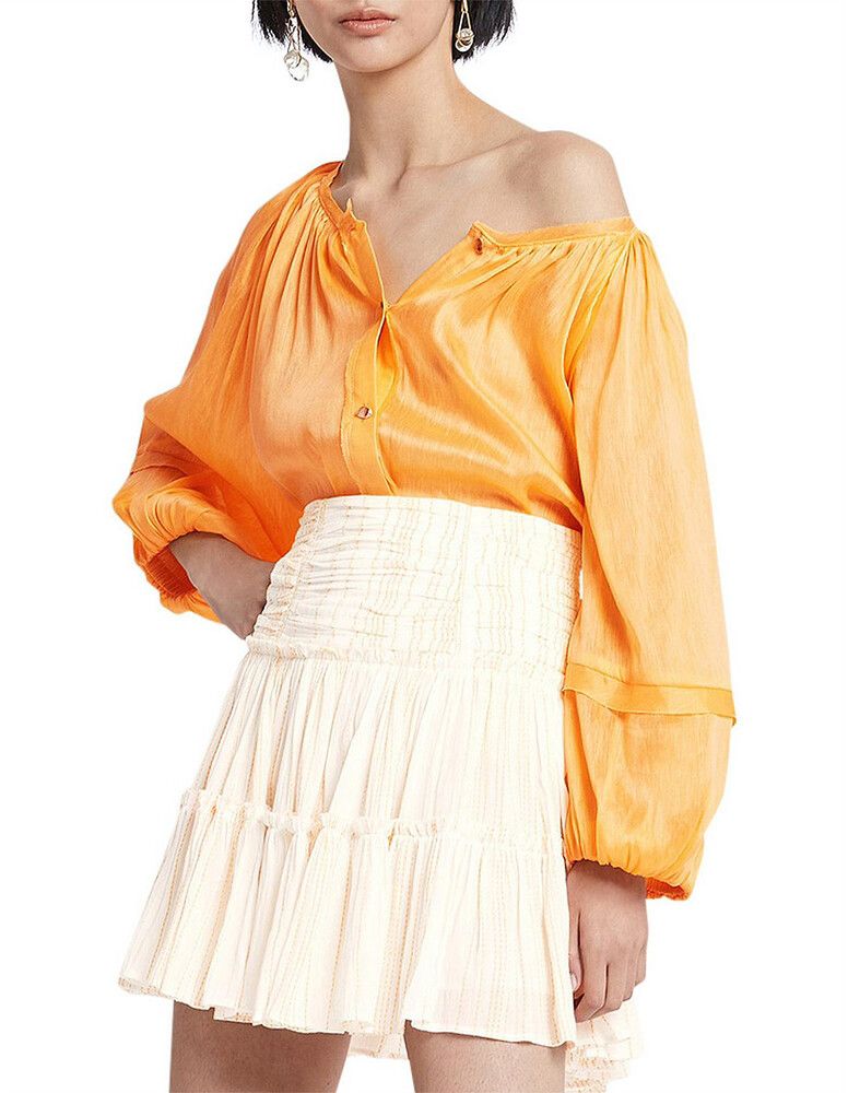 Aje Charlotte Linen Blouse