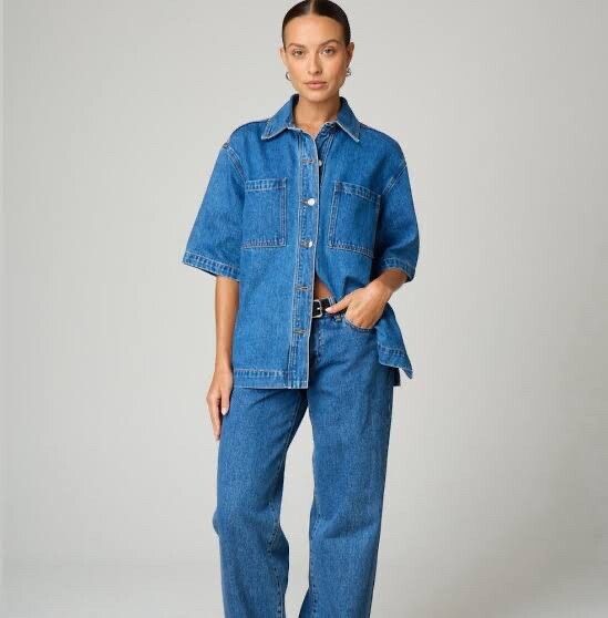 Glassons Denim Short Sleeve Shirt