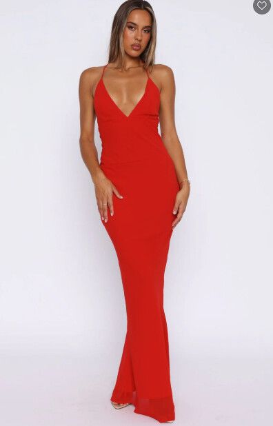 Put You First Maxi Dress Red