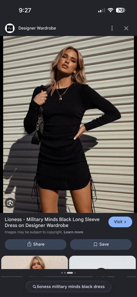 Lioness - Lioness Black Dress on Designer Wardrobe Lioness - Lioness Black Dress on Designer Wardrobe