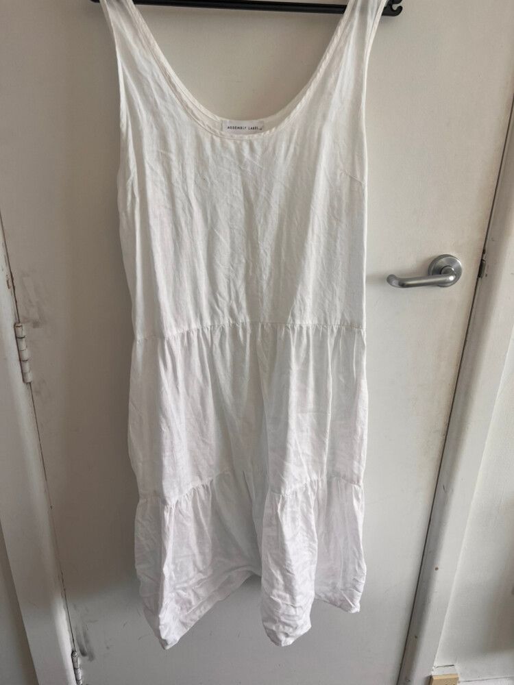 Assembly Label White Dress