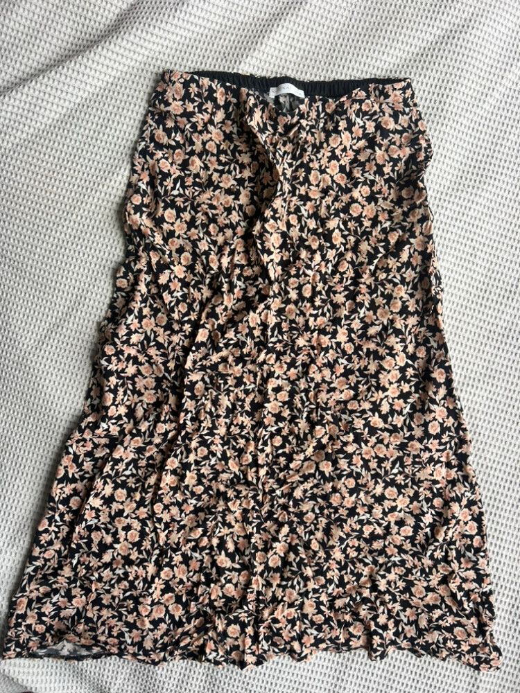 Kookai Floral Midi Skirt
