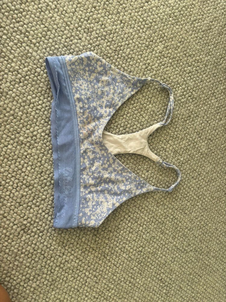 Blue Floral Bra