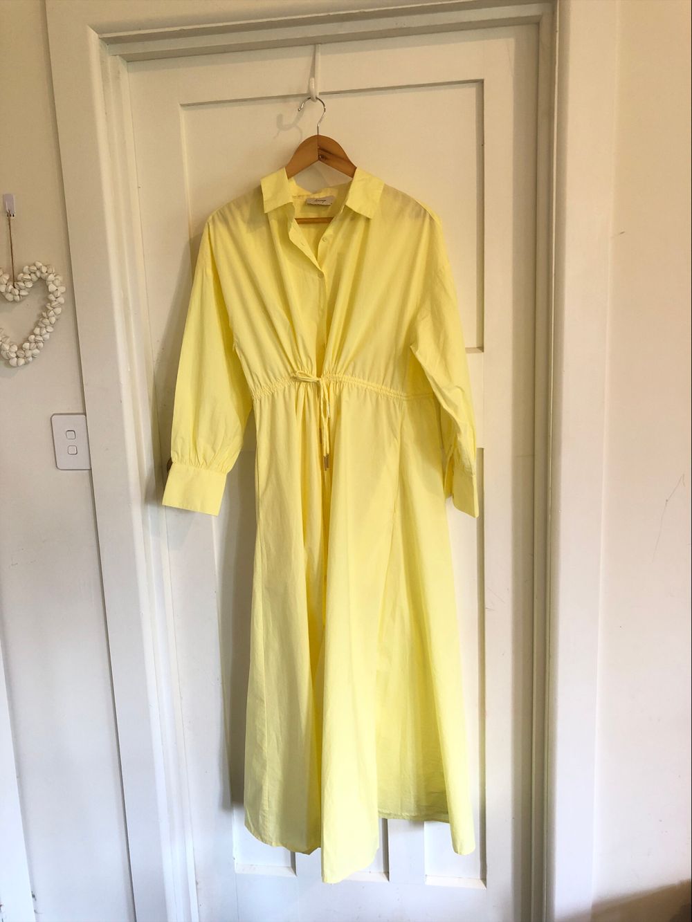 Kinney Isla Shirt Yellow Maxi Dress