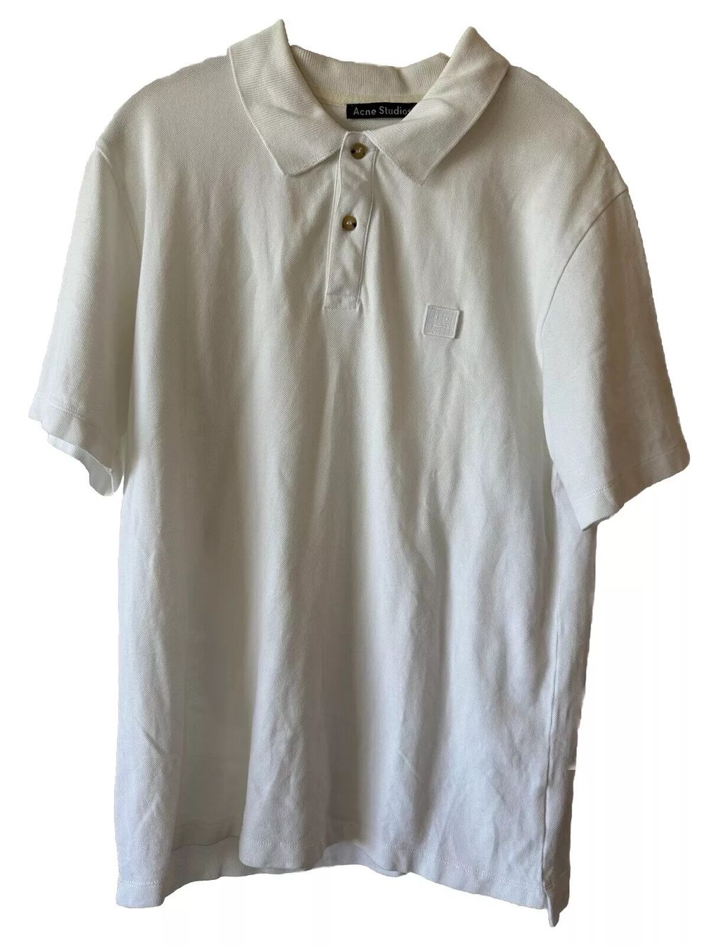 ACNE STUDIOS WHITE SHORT SLEEVE SHIRT