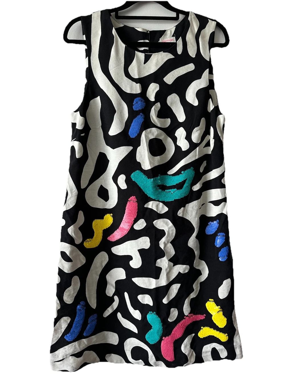 GORMAN Ripple Effect sequin embellished shift dress AU 6