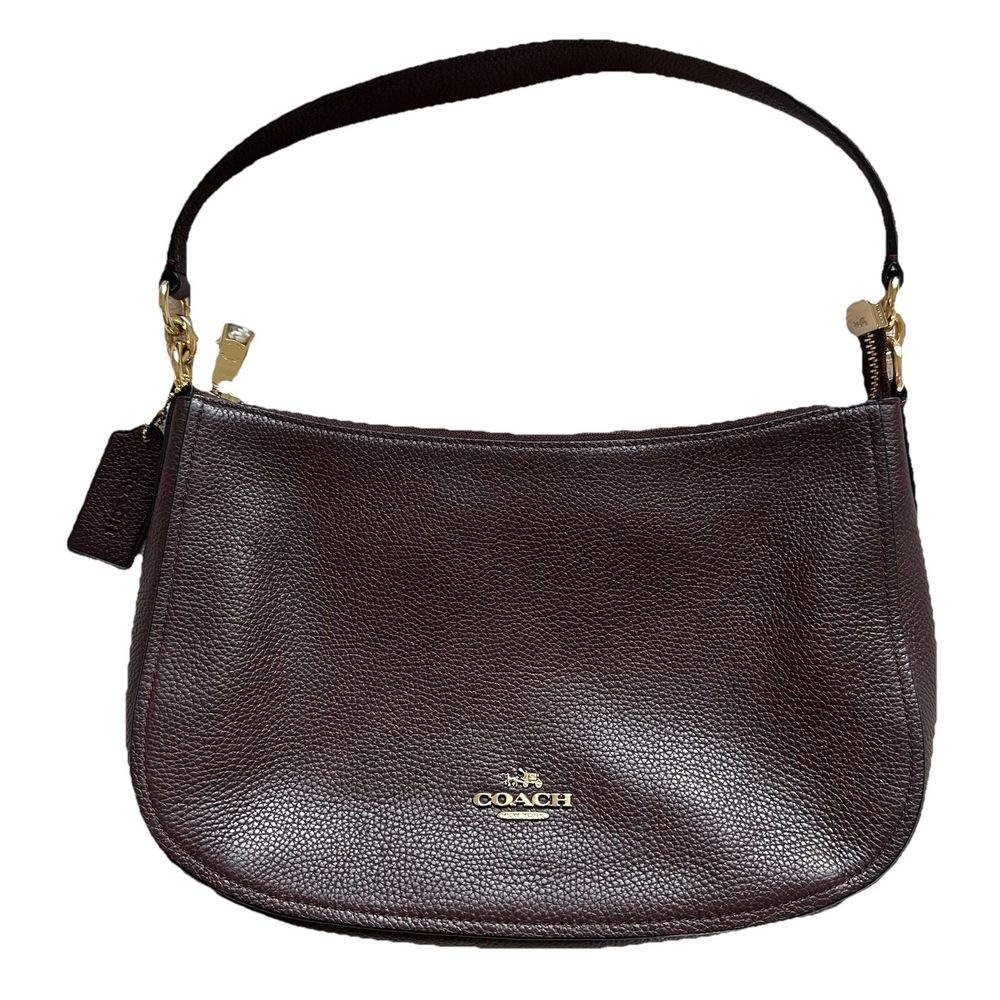 Coach Sutton Burgundy Leather Shoulder Bag