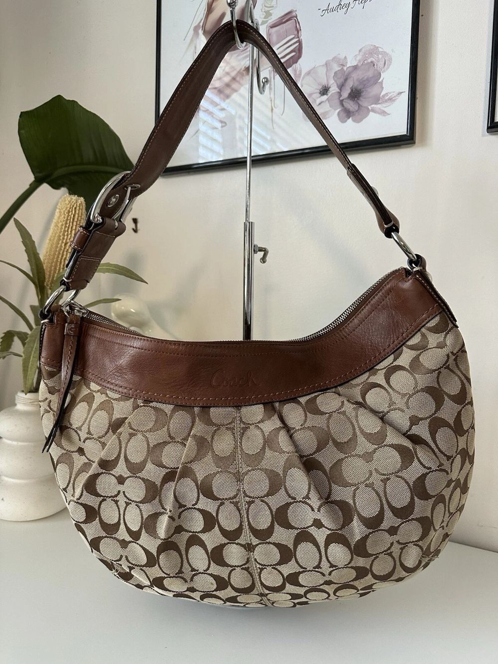 バッグ Coach Soho Hobo accessory pouch Brown Coach Soho Hobo accessory pouch Brown