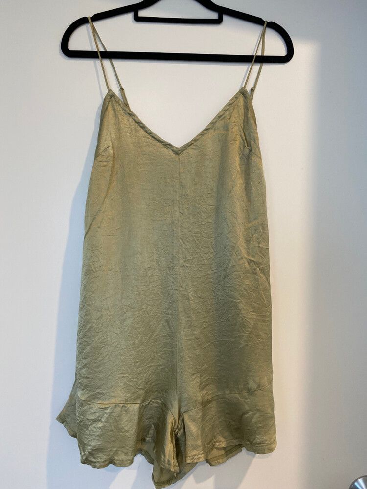 RUBY Green Playsuit