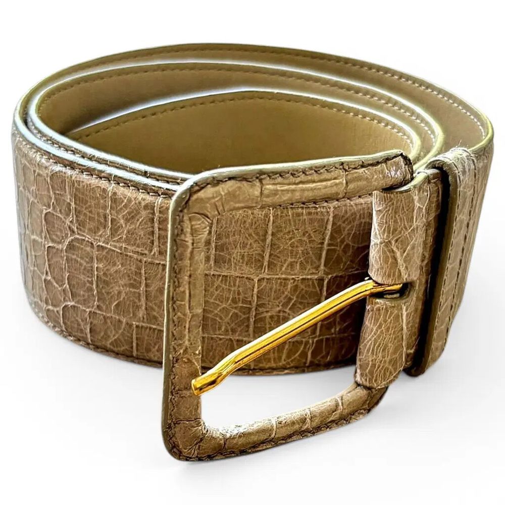Miu Miu Nude Leather Belt 75cm