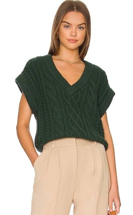 Eva Cable Knit Vest