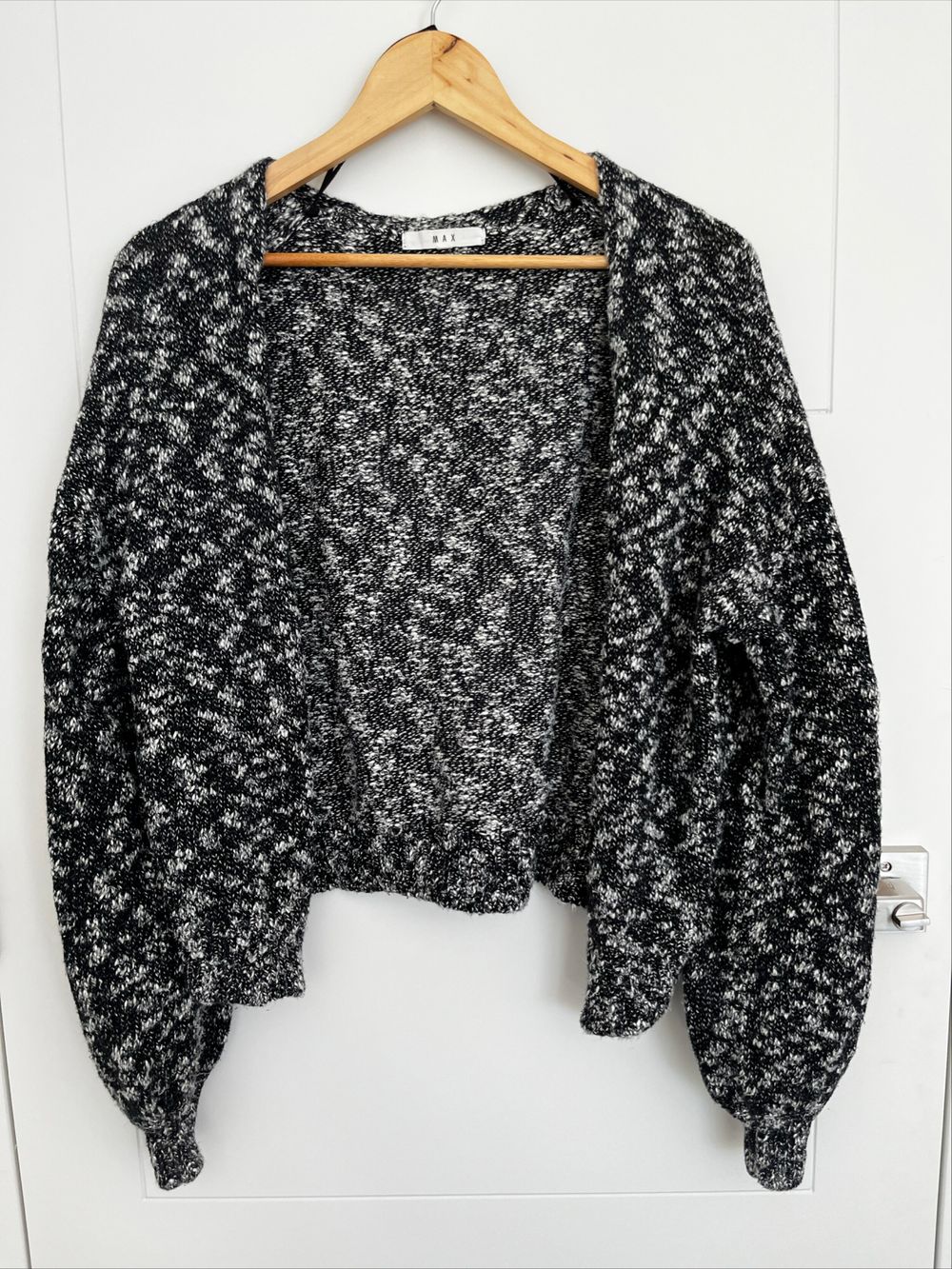 oversized open cardigan