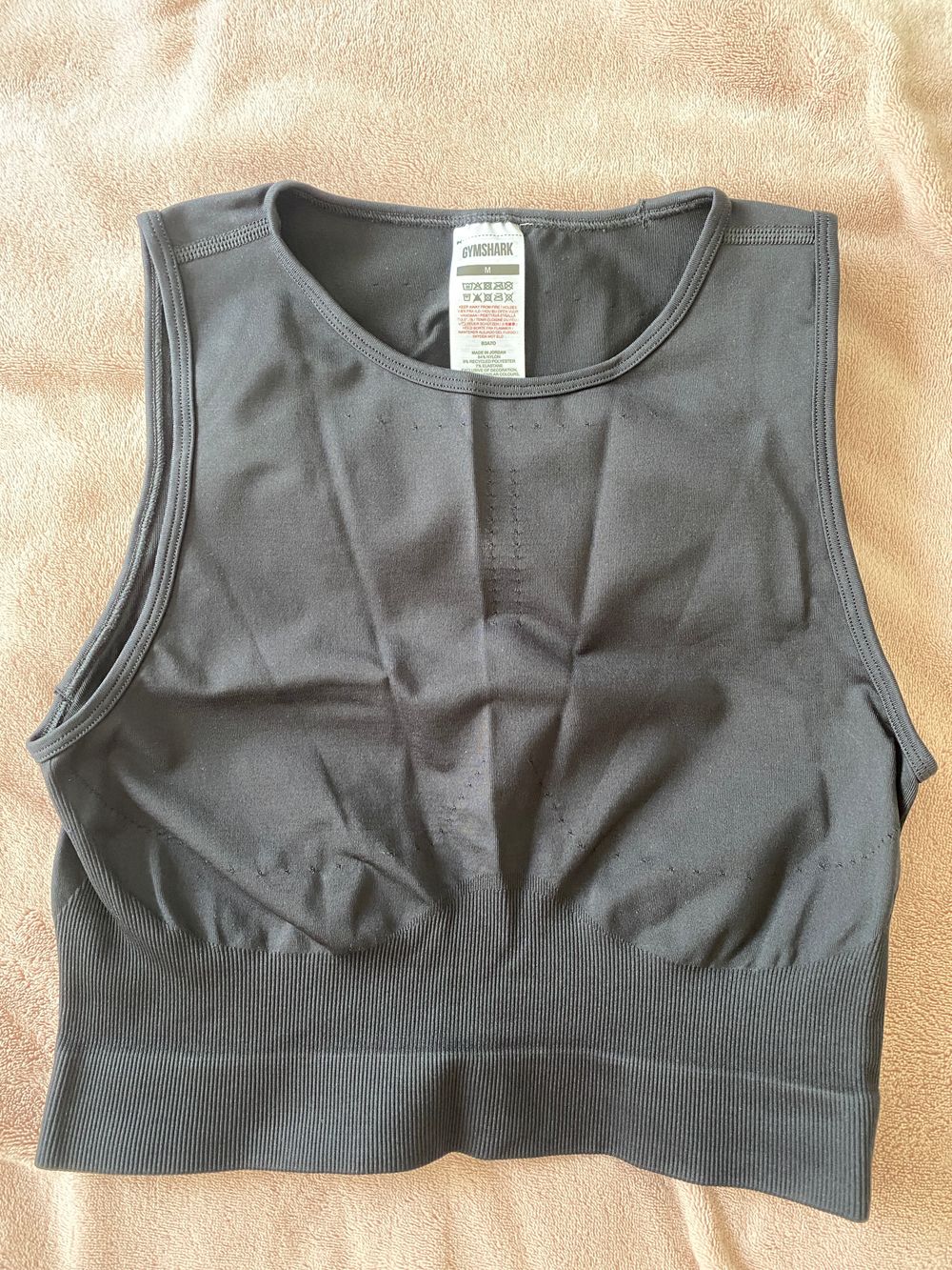 Gymshark Sweat Seamless Midi Tank - Black