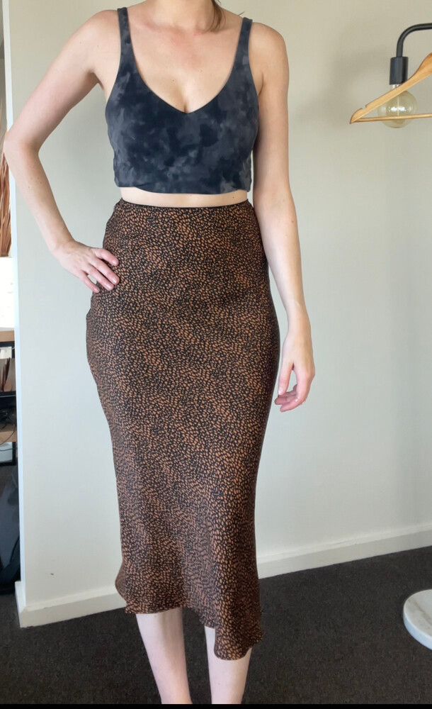 Midi Skirt- polka dot print