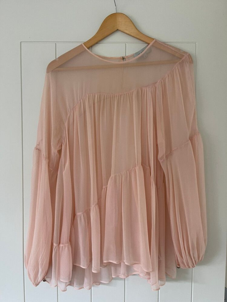 Lee Mathews 100% Silk Shirt