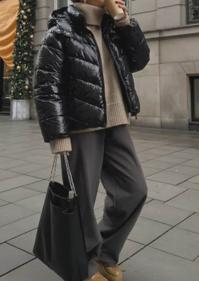 Gianni Feraud Black Puffer Jacket