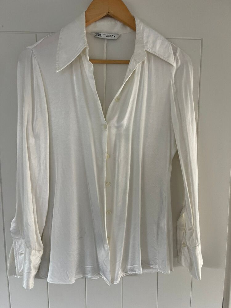 zara satin shirt