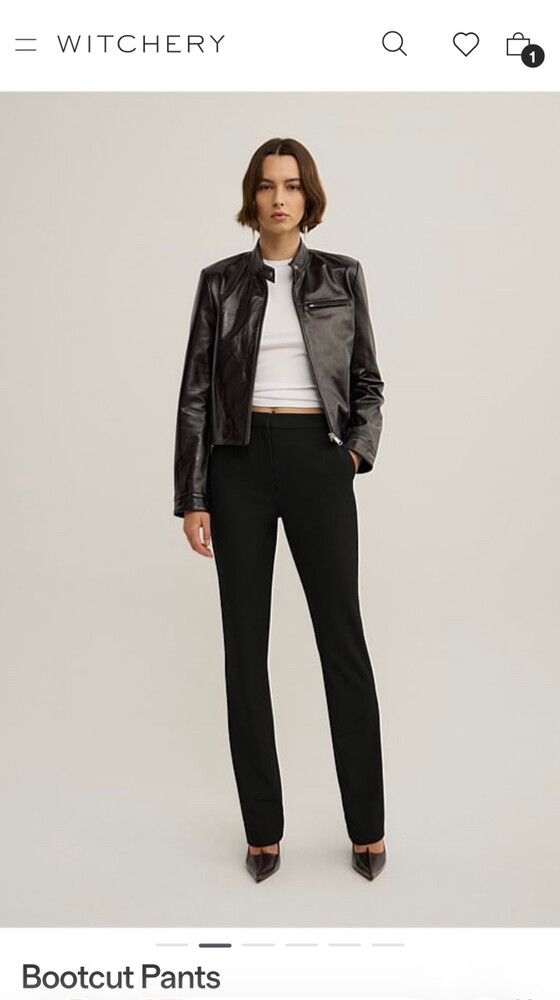 Witchery Black Bootcut Pants