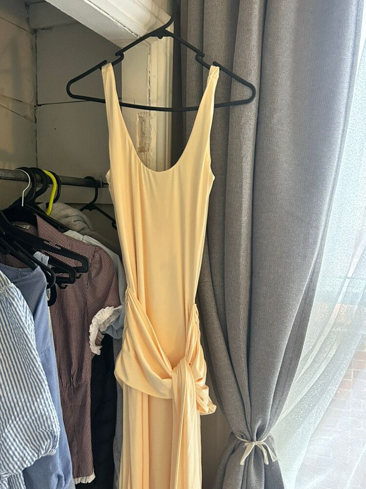 Kookai Yellow Shara Maxi Dress