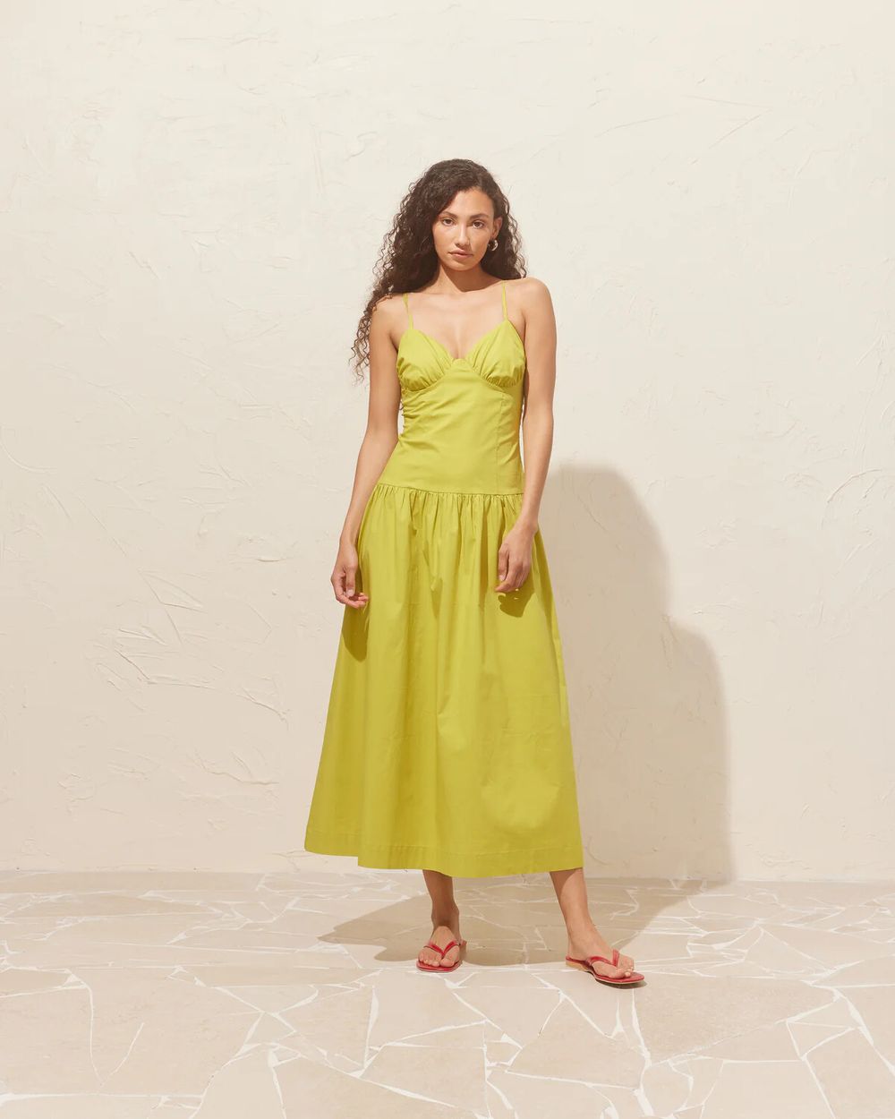 BNWT Ruby Monaco Dress in Chartreuse