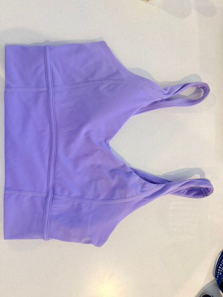 LSKD Purple Function Longline Sports Bra