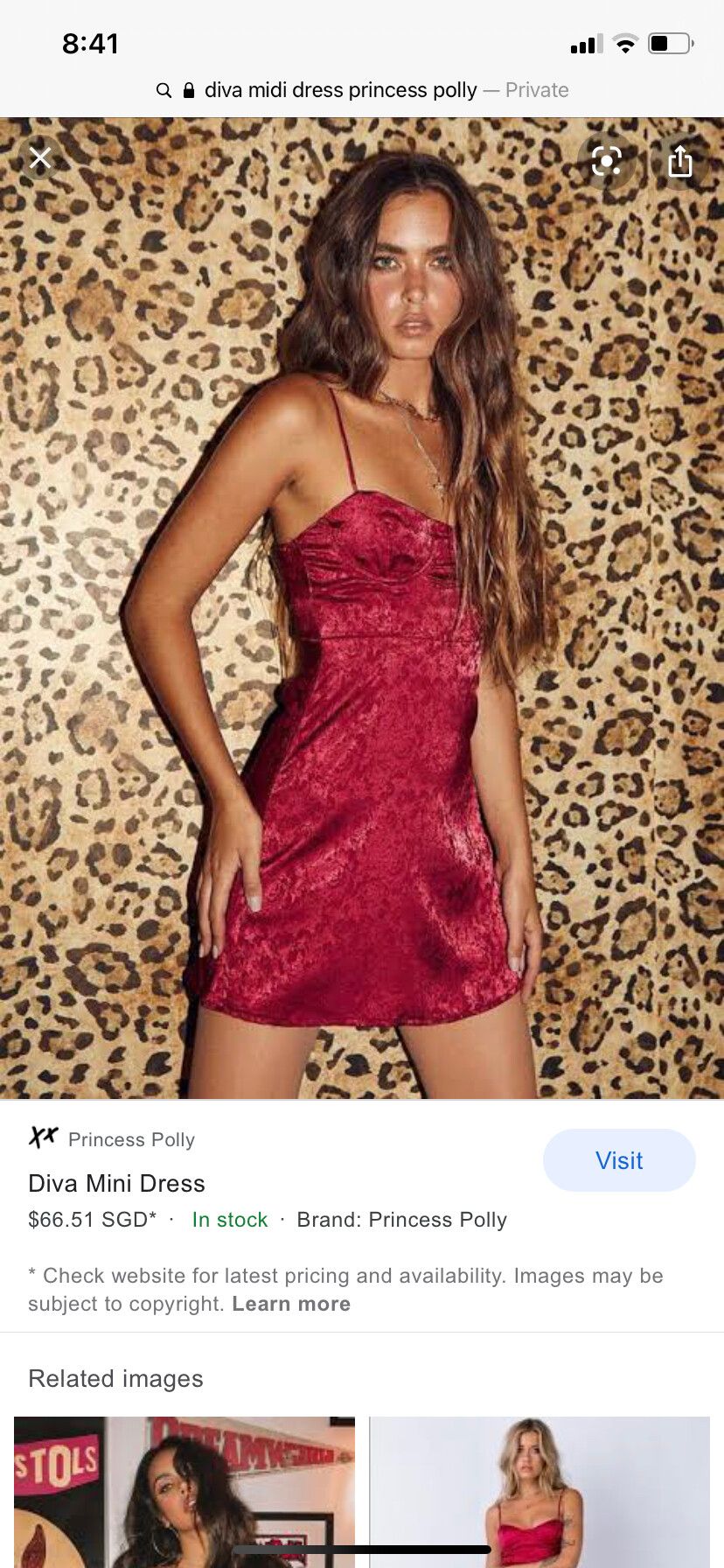 open lace back dress Emily Maxi Dress Red main image 1