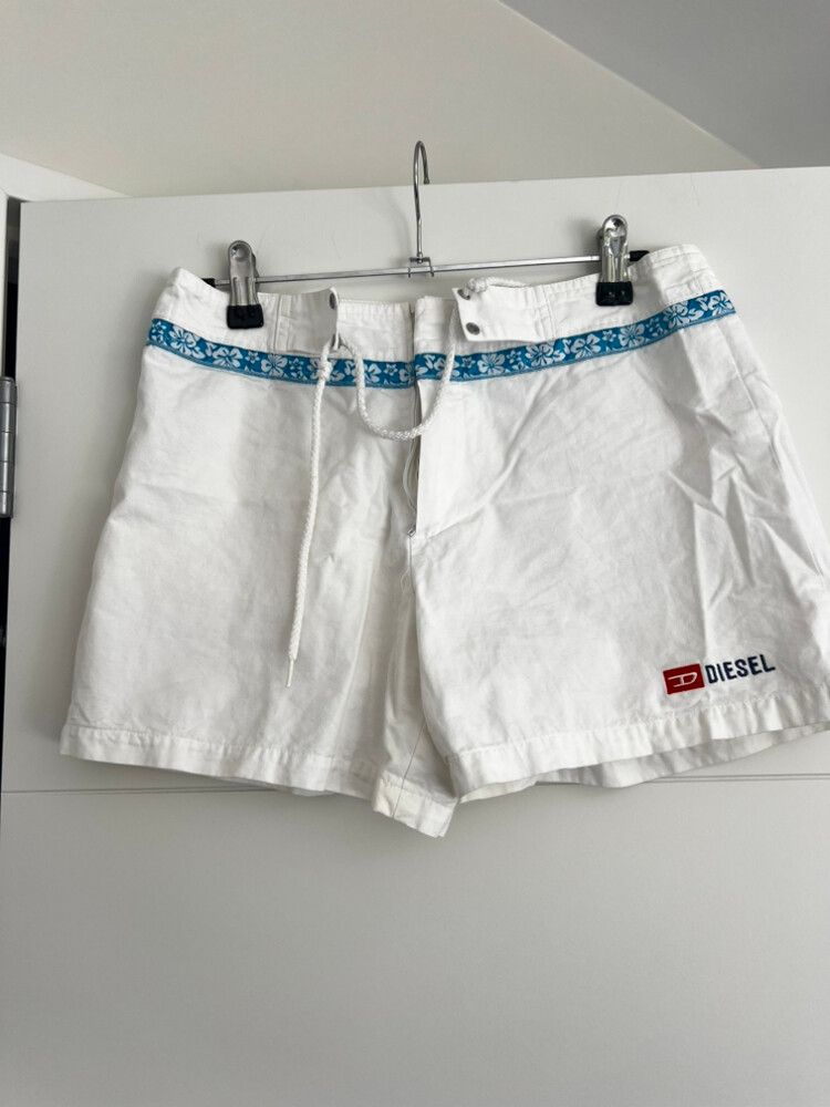 Diesel White Shorts
