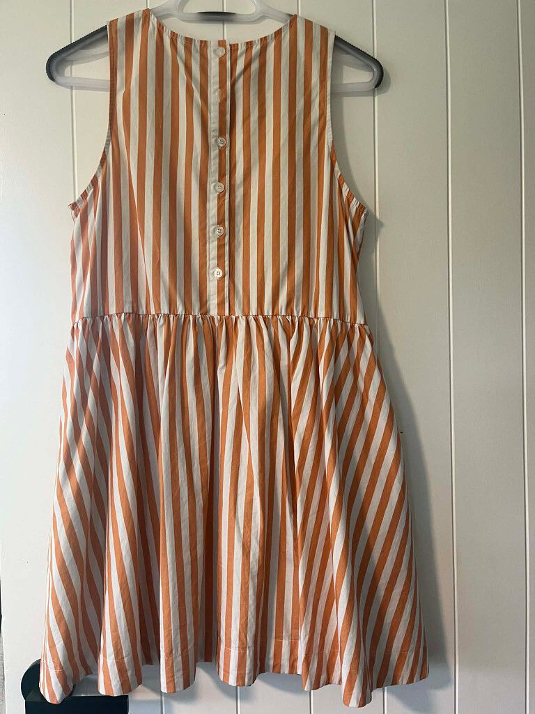 Huffer Orange and White Striped Dress