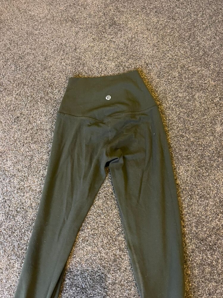 army green lulu leggings