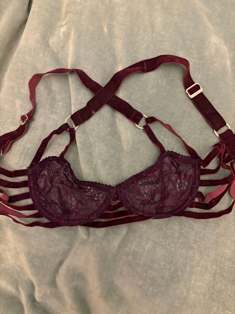 Burgundy Lace Bra