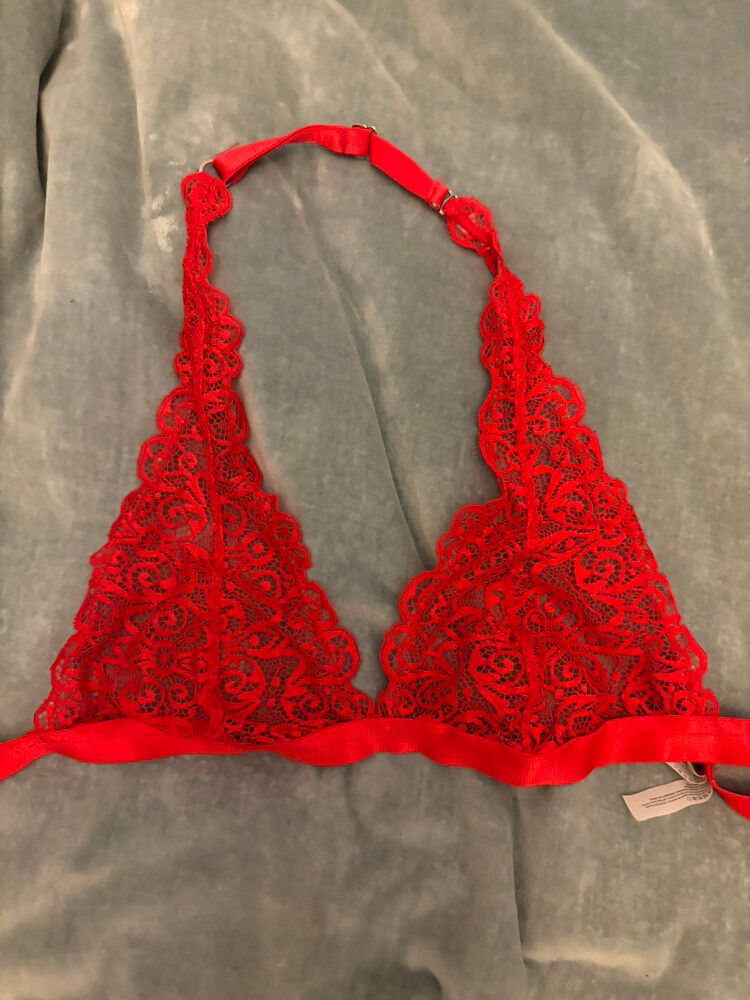 Red Lace Bra