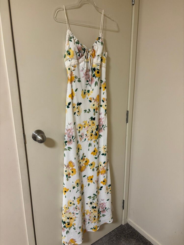 chinese dress ladies Emily Maxi Dress Blue Floral main image 1