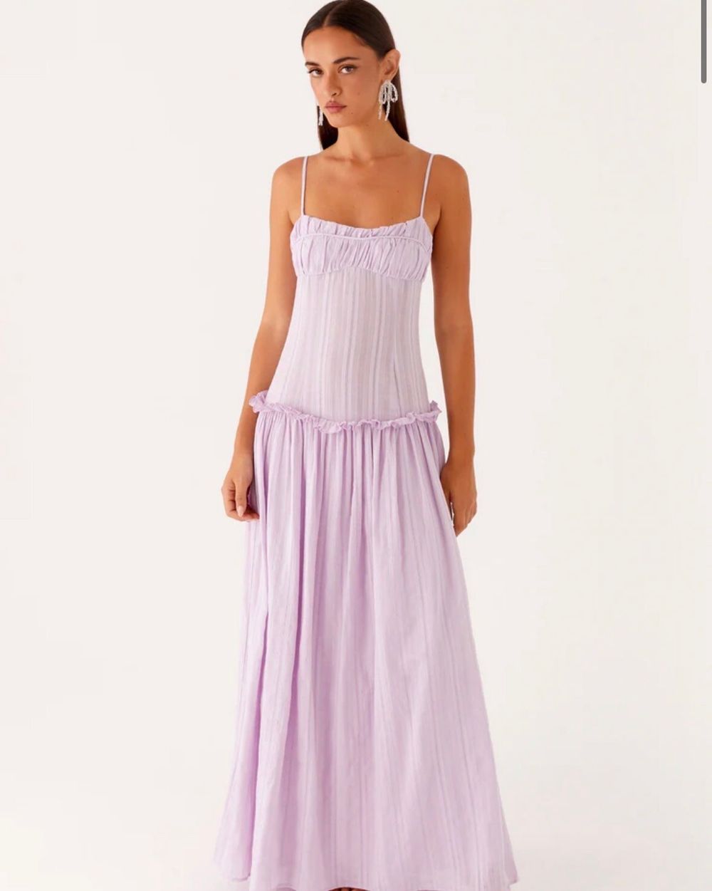 Jacinda drop waist maxi in lavender