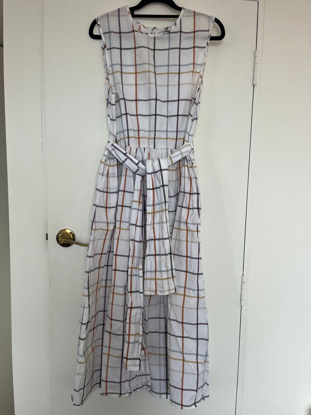 Kowtow White Checkered Dress