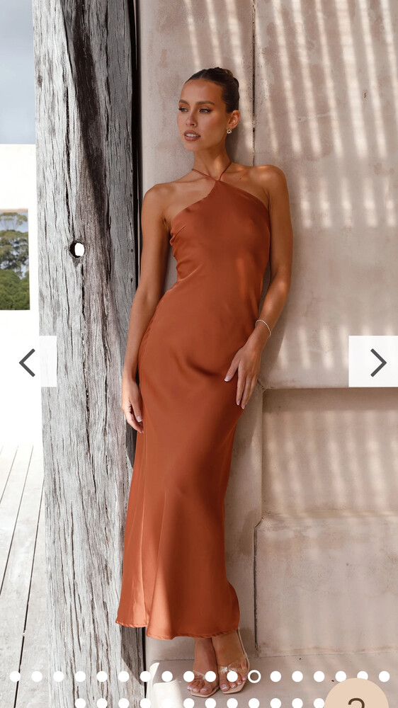 knee length dresses for ladies Chiara Linen Maxi Dress - Chocolate - Buy Women's Dresses