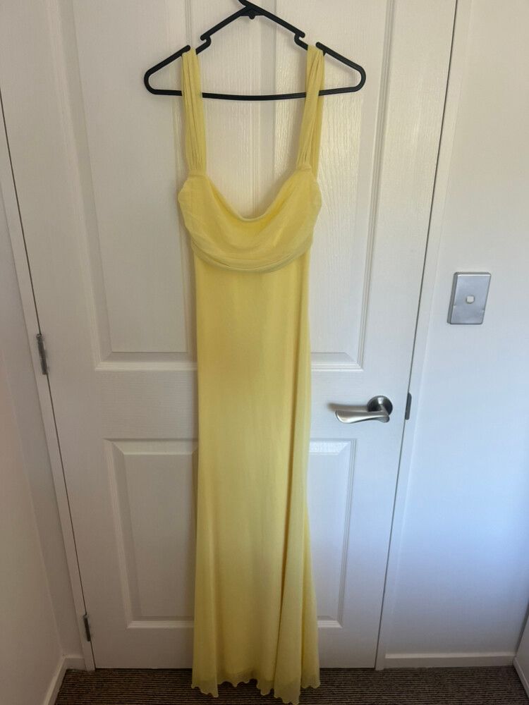 Princess Polly - Beginning Boutique Beverley Yellow Mesh Maxi Dress on  Designer Wardrobe