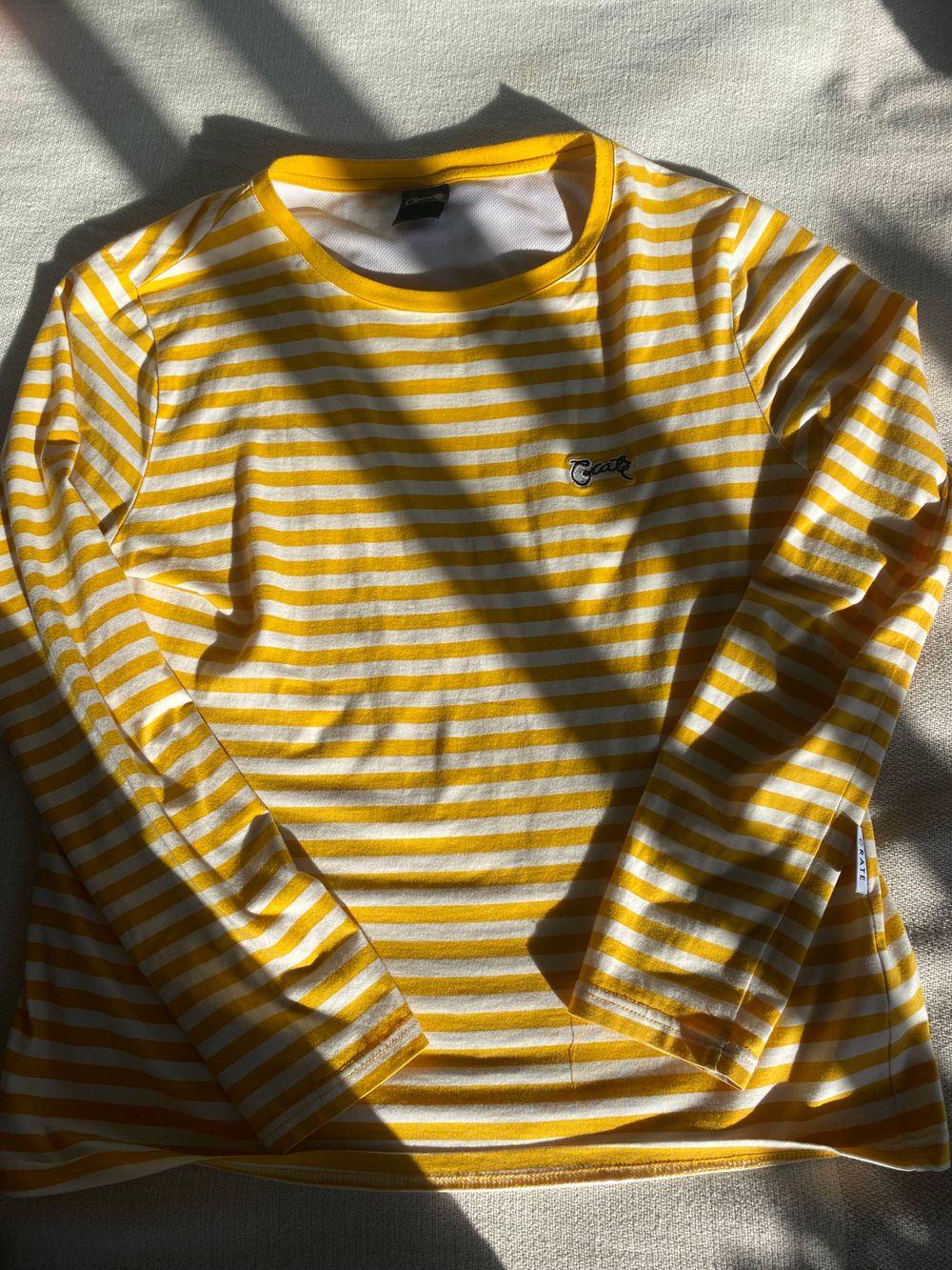 Crate Yellow White Striped Top