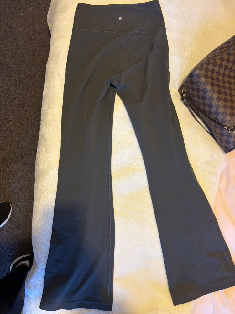 grey lululemon flares