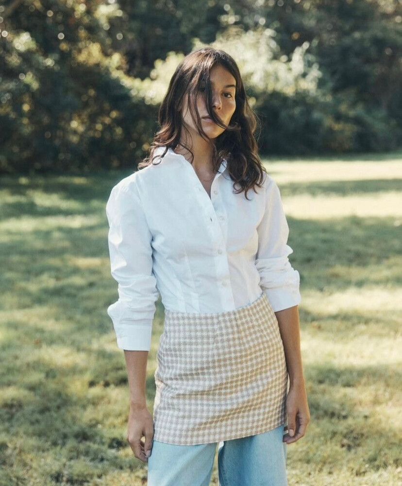 gingham skirt