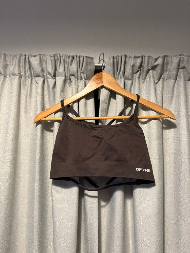 Dfyne Brown Sports Bra