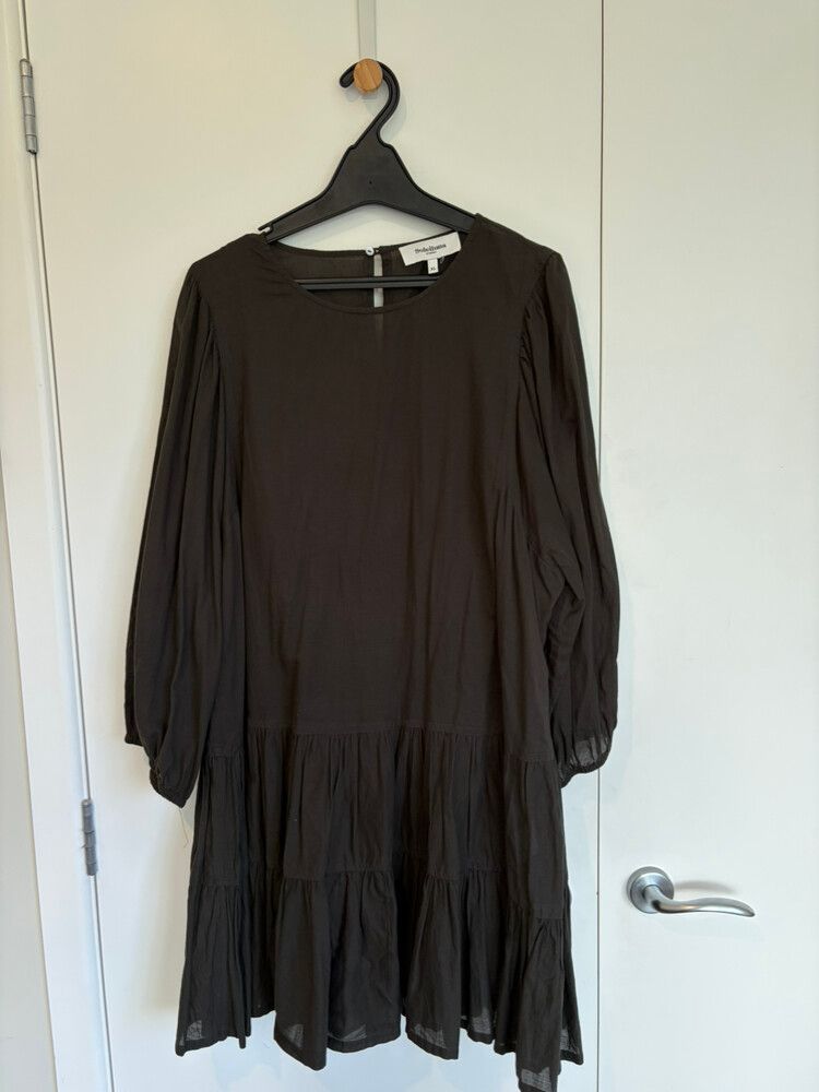 Soleiluna Dark Olive Mini Dress