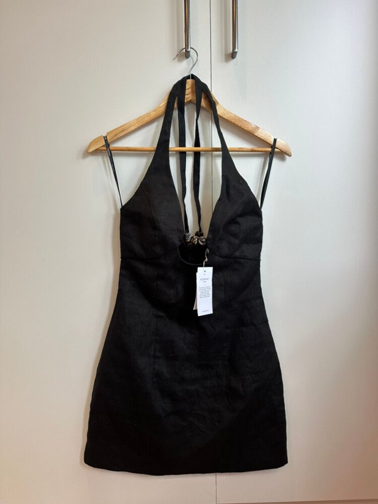 Kookai - Kookai Black Palm Bead Mini Dress on Designer Wardrobe