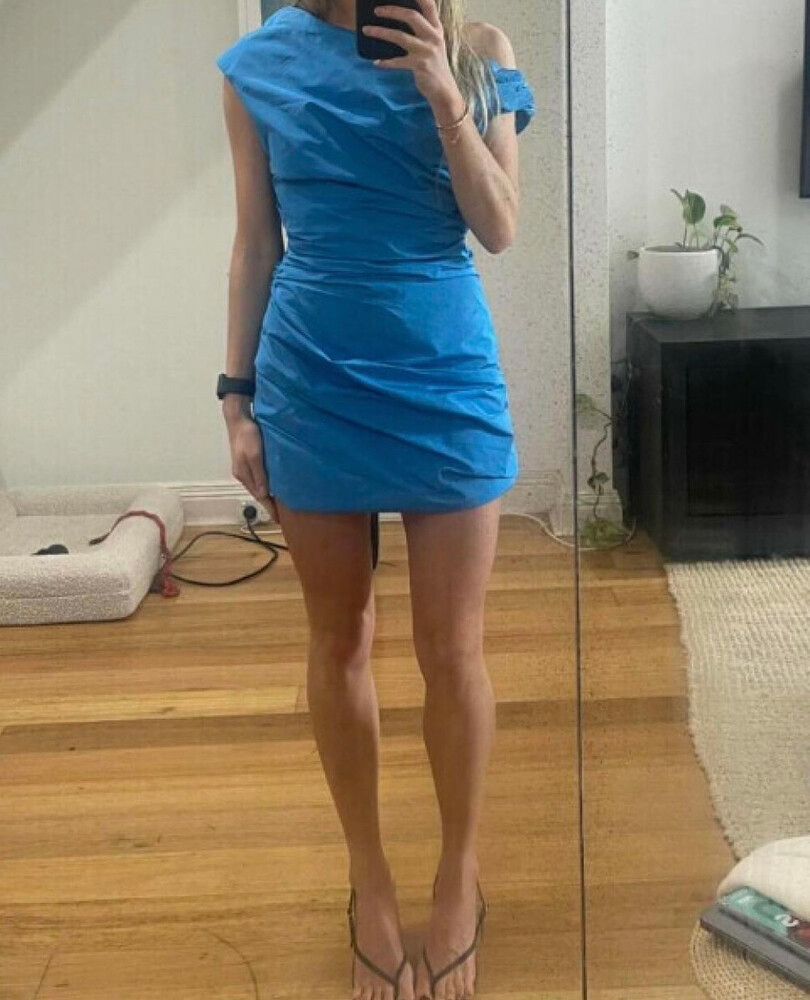 strapless open back dress Sleeveless Halterneck A-Line High-Low Wedding Guest Dress main image 1